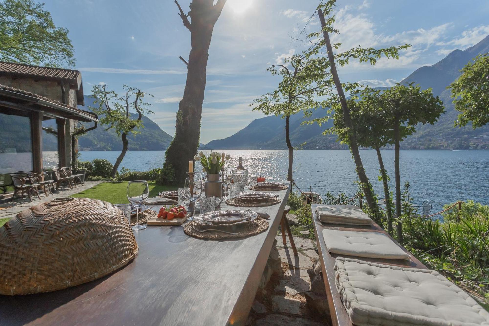 The Writer'S Nest Waterfront Villa By Rent All Como Faggeto Lario Eksteriør bilde